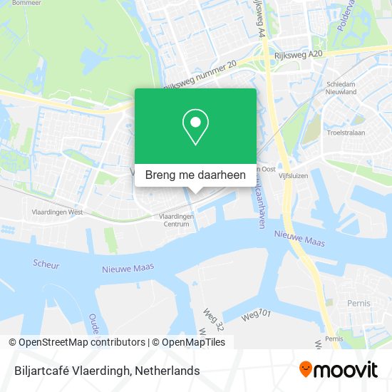Biljartcafé Vlaerdingh kaart