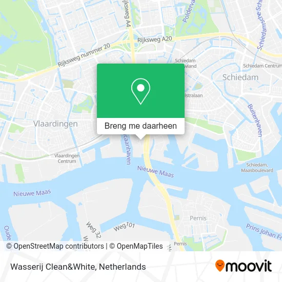 Wasserij Clean&White kaart