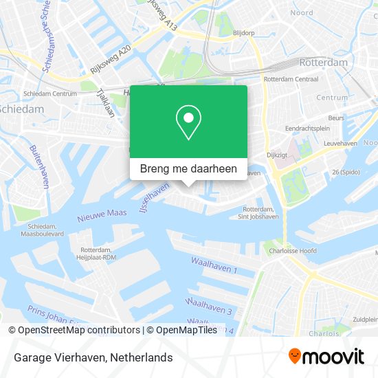 Garage Vierhaven kaart