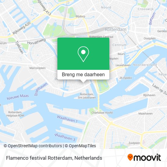 Flamenco festival Rotterdam kaart