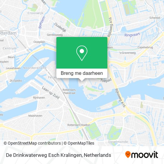 De Drinkwaterweg Esch Kralingen kaart