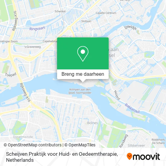Scheijven Praktijk voor Huid- en Oedeemtherapie kaart