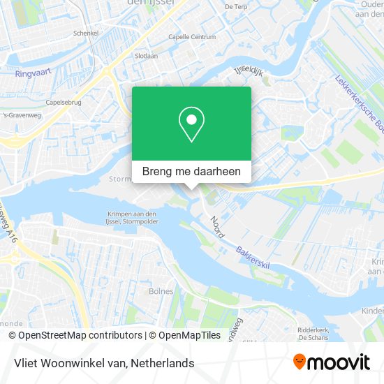 Vliet Woonwinkel van kaart