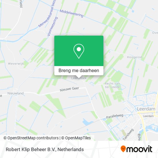 Robert Klip Beheer B.V. kaart