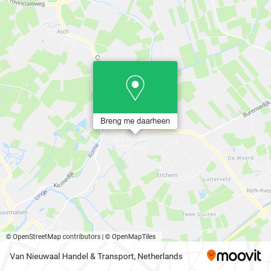 Van Nieuwaal Handel & Transport kaart