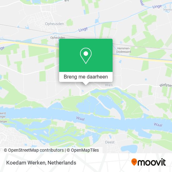 Koedam Werken kaart