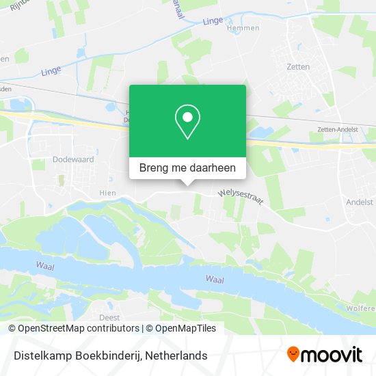 Distelkamp Boekbinderij kaart