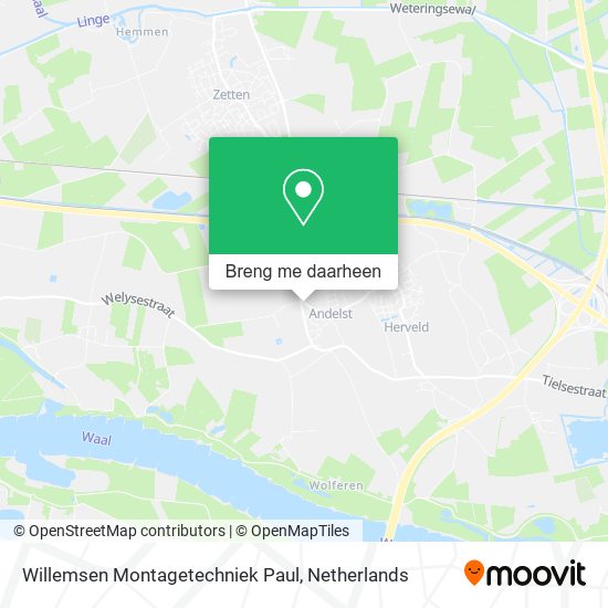 Willemsen Montagetechniek Paul kaart