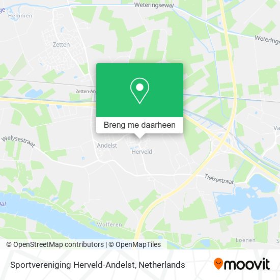 Sportvereniging Herveld-Andelst kaart