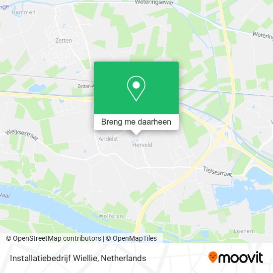 Installatiebedrijf Wiellie kaart