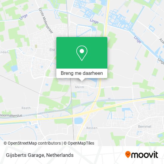 Gijsberts Garage kaart