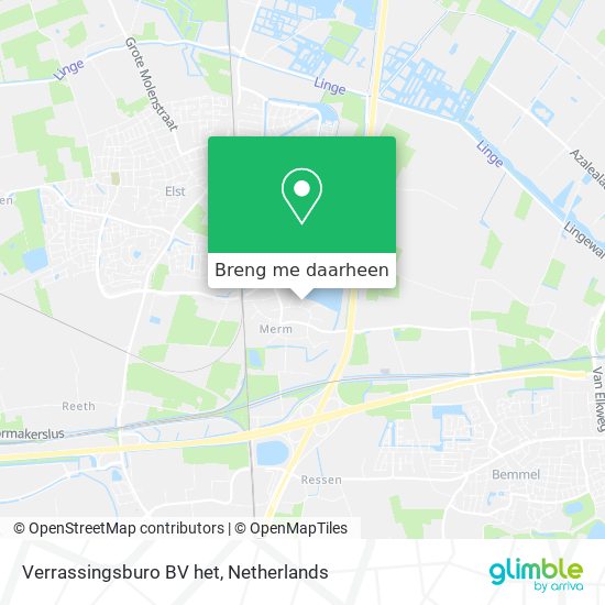 Verrassingsburo BV het kaart