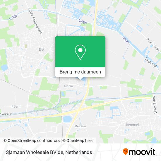 Sjamaan Wholesale BV de kaart