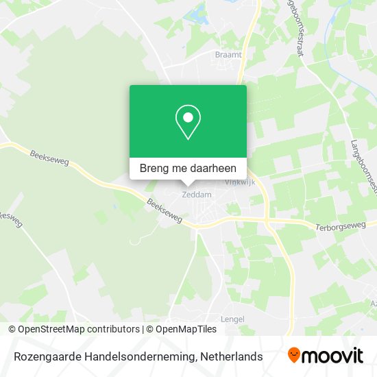 Rozengaarde Handelsonderneming kaart