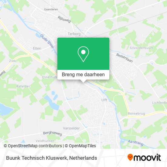 Buunk Technisch Kluswerk kaart