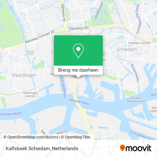 Kalfsbeek Schiedam kaart
