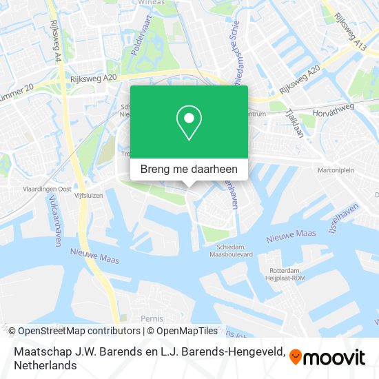 Maatschap J.W. Barends en L.J. Barends-Hengeveld kaart