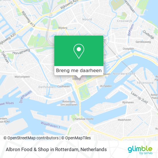 Albron Food & Shop in Rotterdam kaart