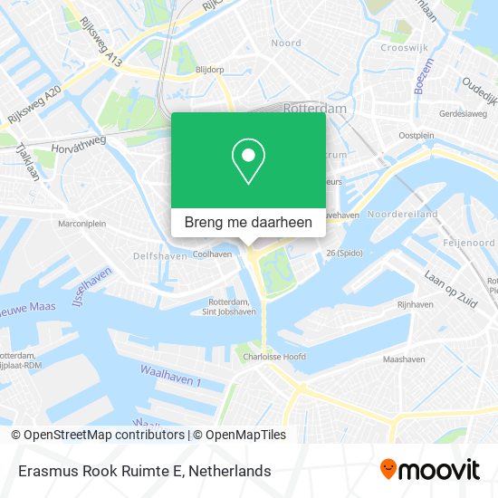 Erasmus Rook Ruimte E kaart