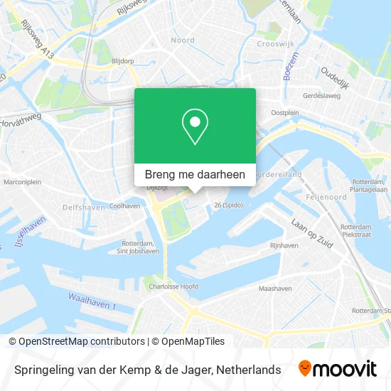 Springeling van der Kemp & de Jager kaart