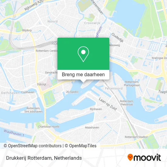 Drukkerij Rotterdam kaart