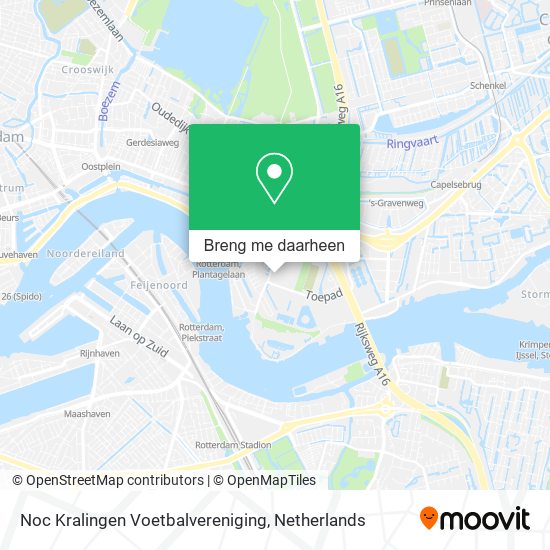 Noc Kralingen Voetbalvereniging kaart