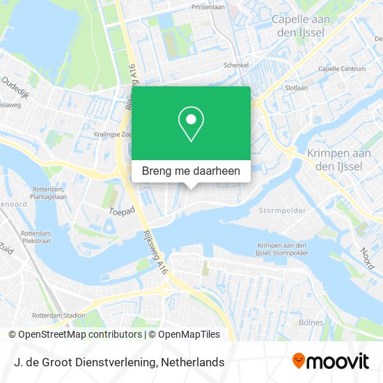 J. de Groot Dienstverlening kaart