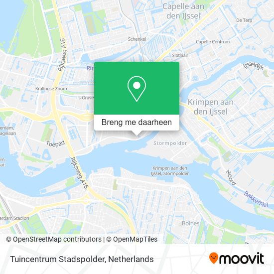 Tuincentrum Stadspolder kaart