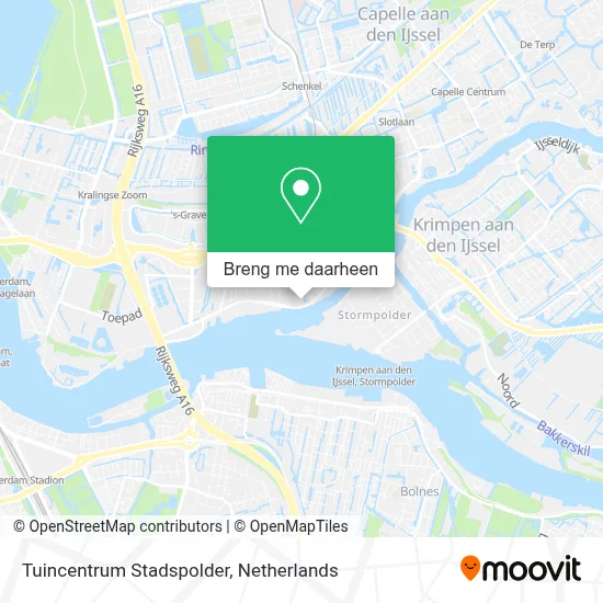 Tuincentrum Stadspolder kaart