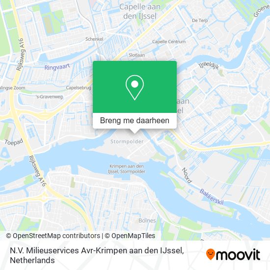 N.V. Milieuservices Avr-Krimpen aan den IJssel kaart