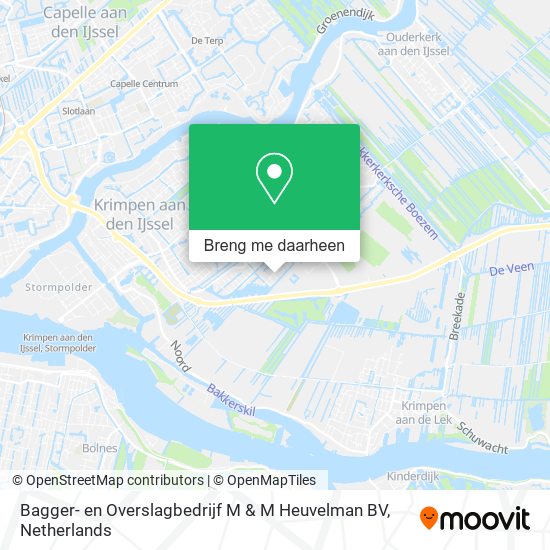 Bagger- en Overslagbedrijf M & M Heuvelman BV kaart