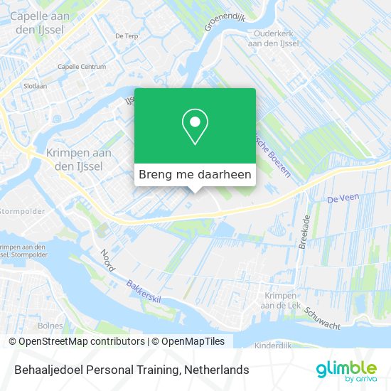 Behaaljedoel Personal Training kaart