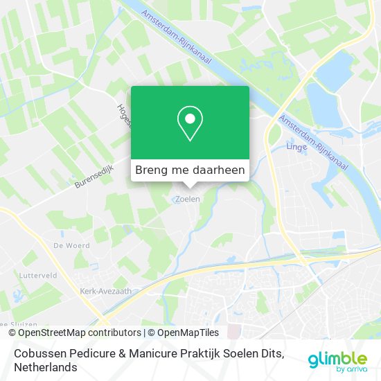 Cobussen Pedicure & Manicure Praktijk Soelen Dits kaart