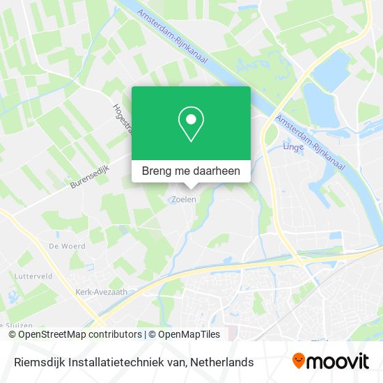 Riemsdijk Installatietechniek van kaart