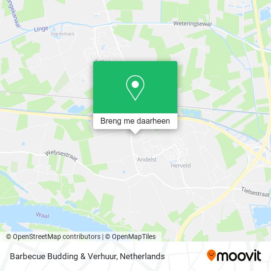 Barbecue Budding & Verhuur kaart
