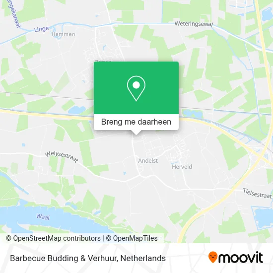 Barbecue Budding & Verhuur kaart