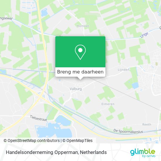 Handelsonderneming Opperman kaart