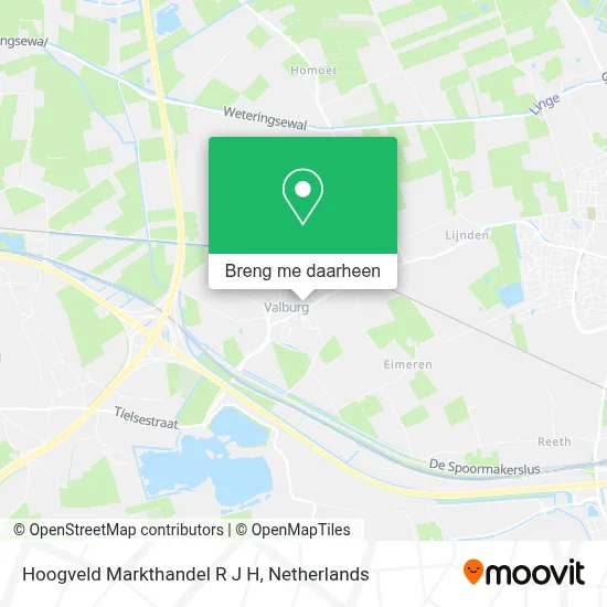 Hoogveld Markthandel R J H kaart