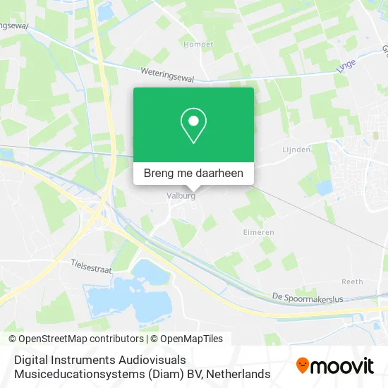 Digital Instruments Audiovisuals Musiceducationsystems (Diam) BV kaart