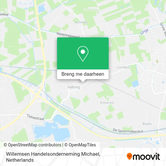 Willemsen Handelsonderneming Michael kaart