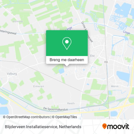 Blijderveen Installatieservice kaart