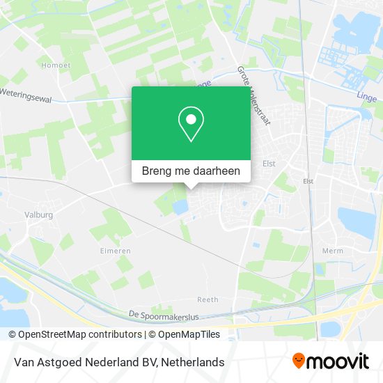 Van Astgoed Nederland BV kaart
