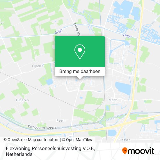 Flexwoning Personeelshuisvesting V.O.F. kaart