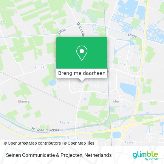 Seinen Communicatie & Projecten kaart