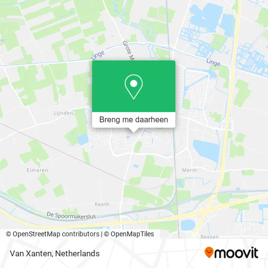 Van Xanten kaart