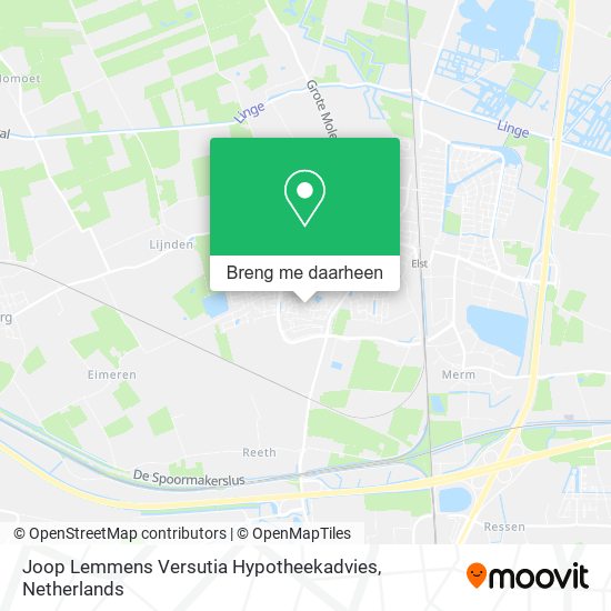 Joop Lemmens Versutia Hypotheekadvies kaart