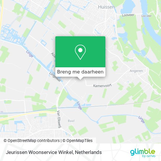 Jeurissen Woonservice Winkel kaart