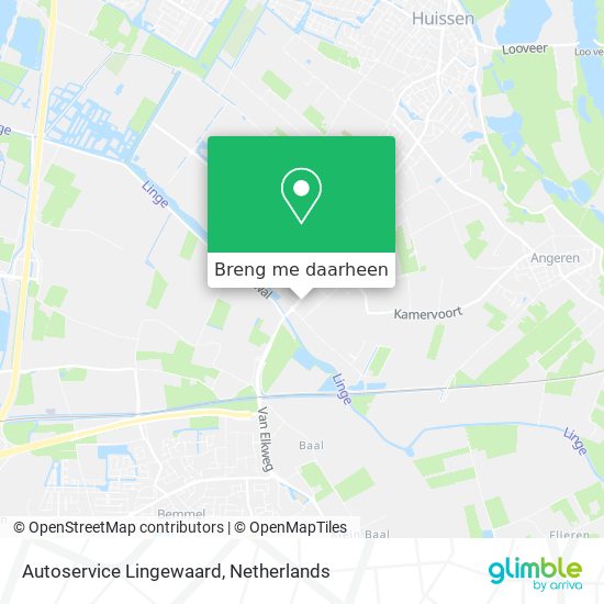 Autoservice Lingewaard kaart