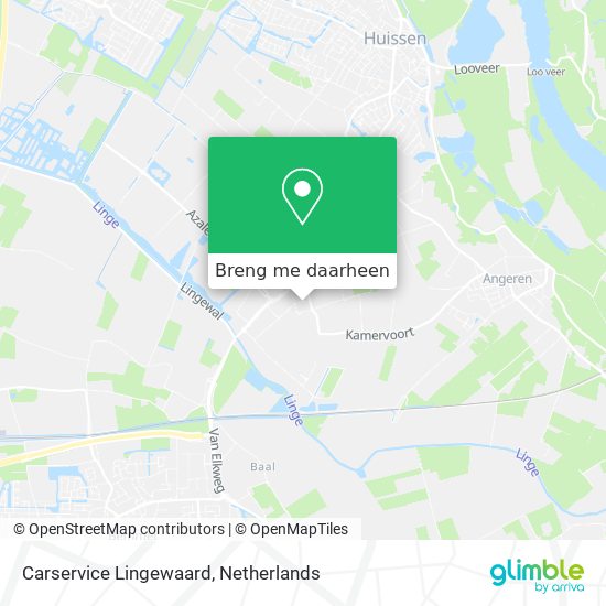 Carservice Lingewaard kaart