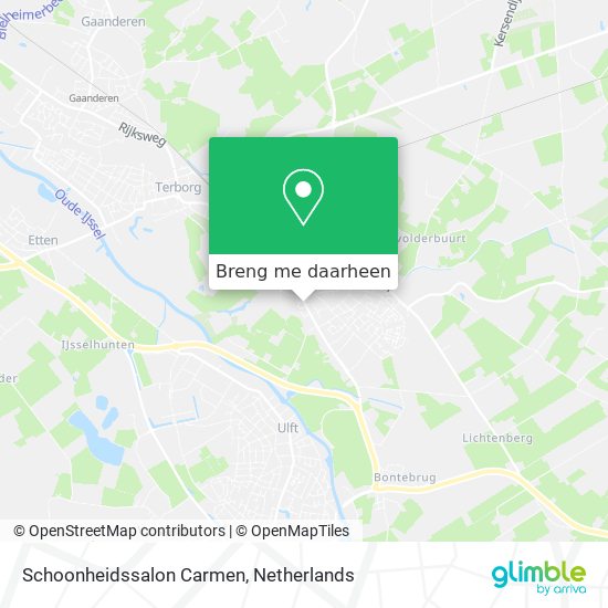 Schoonheidssalon Carmen kaart